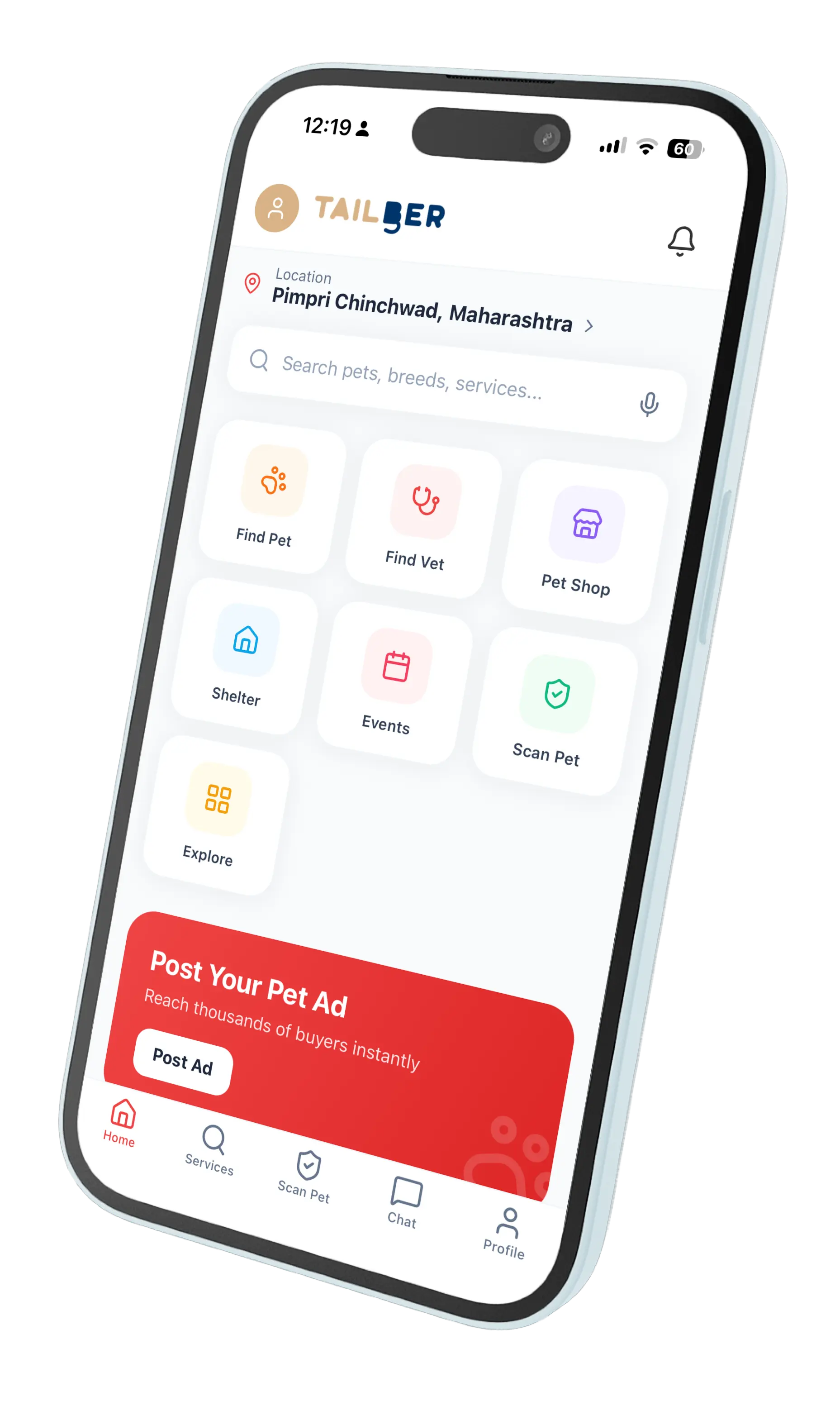 Tailber Mobile App Tailber Mobile App Preview
